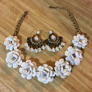 J.Crew earrings and necklace